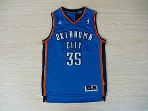 Maillot De Basket Oklahoma City Thunder Kevin Durant 35 Tissus Sportif Fans Edition Bleu